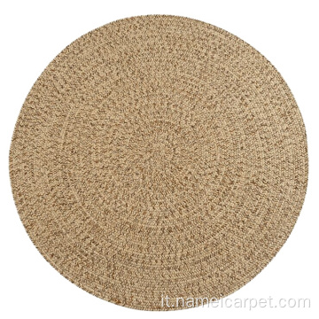Tappeti di iuta e tappeti in fibra naturale rotonda